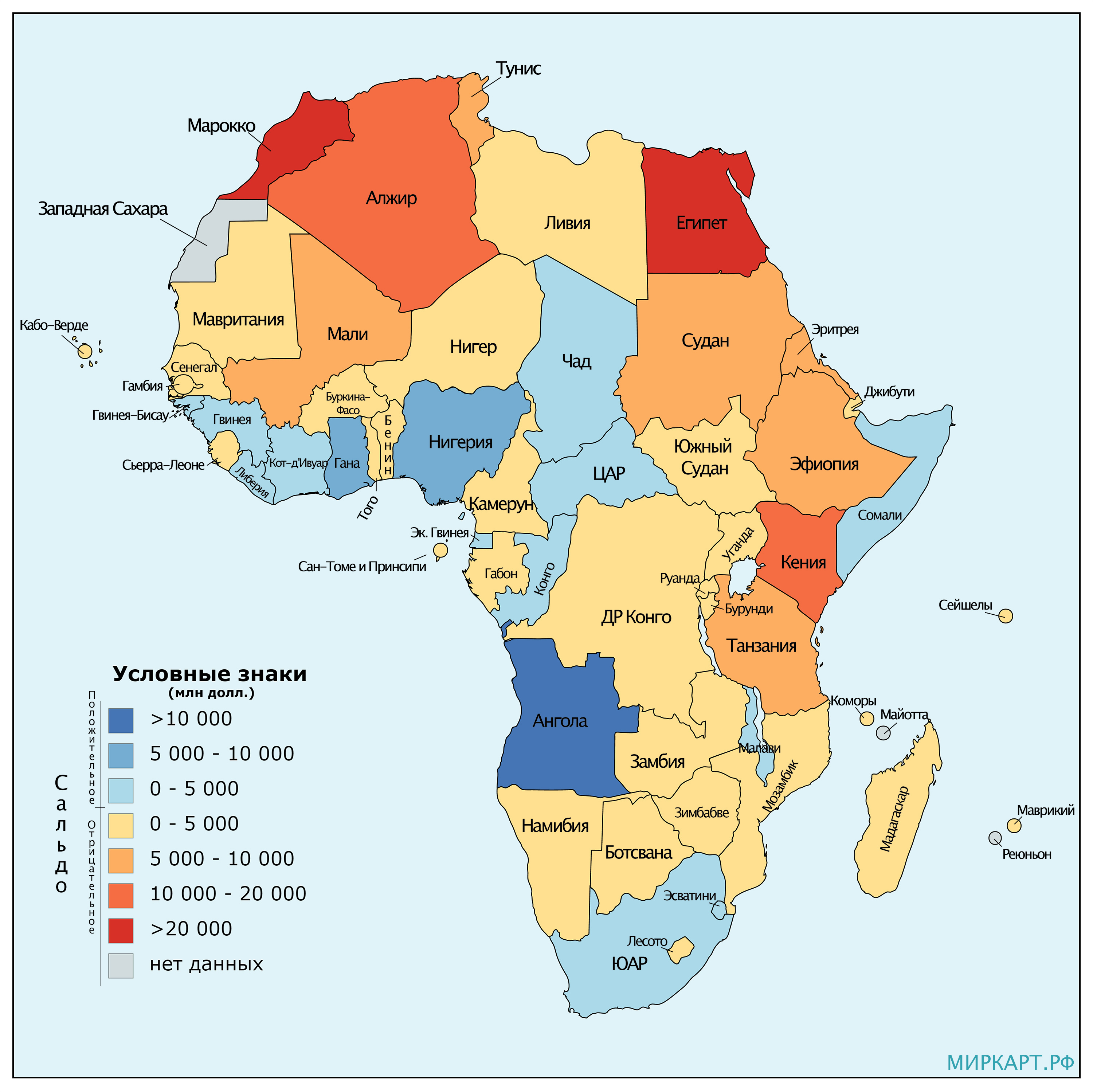 Сборник карт Африки различной тематики
